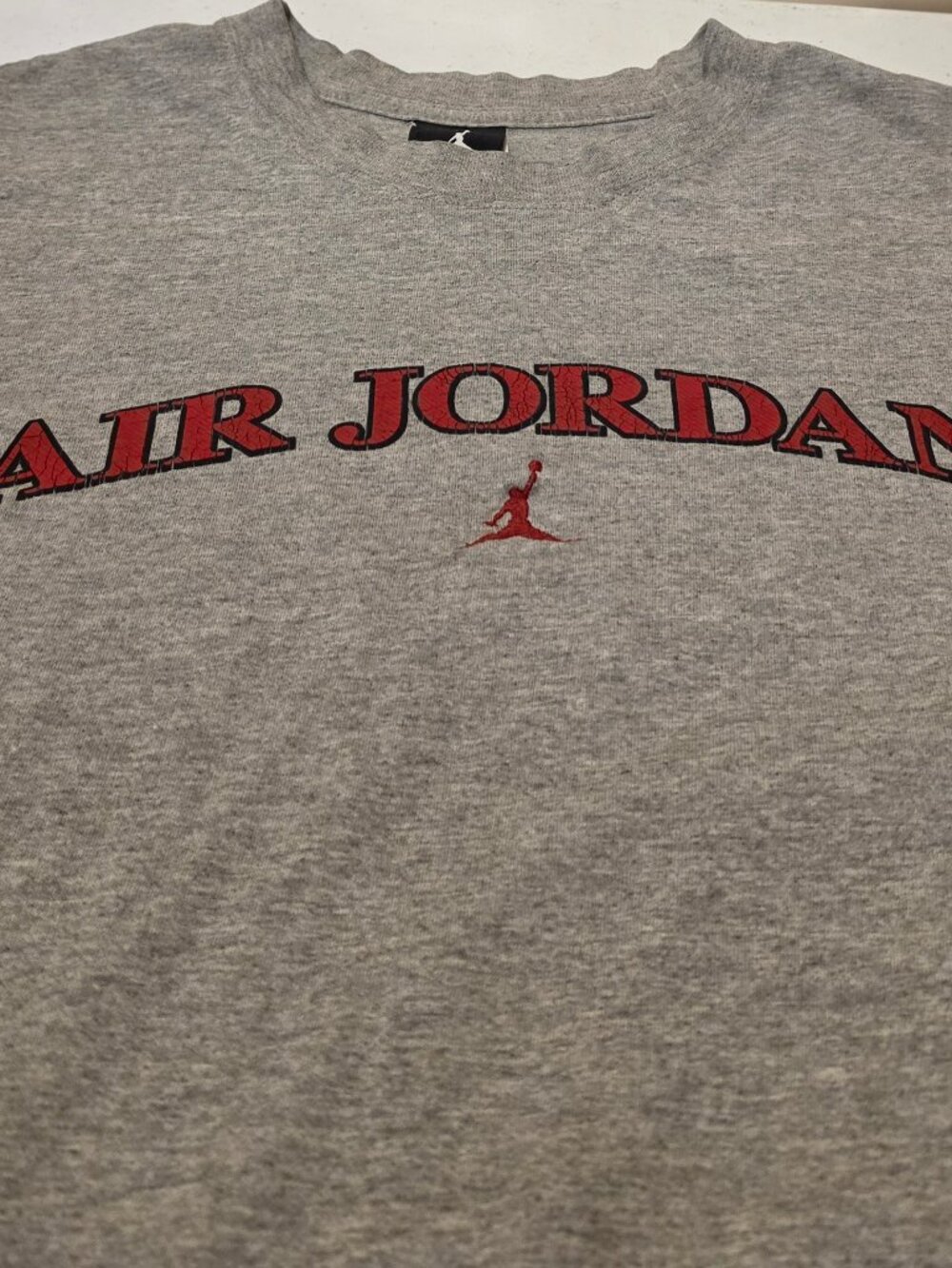 Vintage Air Jordan Grey T-Shirt with Logo